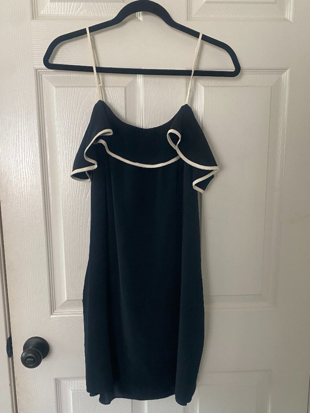 Gold Hawk | 100% Silk Ruffle Mini Dress